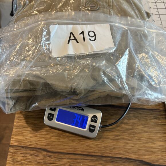 Vintage Old Navy Chore Coat Jacket Mens Lrg Work Canvas Utility Pockets Tan Y2K - Picture 16 of 16